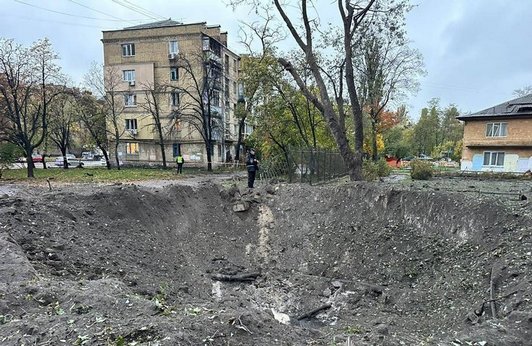 Массированная ракетная атака на Украину, одна из многих